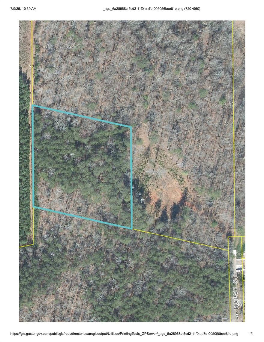 Secluded lot perfect for building your dream home. These wooded 2 acres are tucked away inside the city limits of Gastonia. A recorded easement is in place for great access.