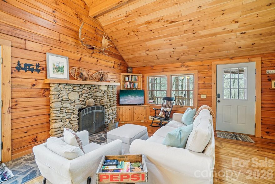 Tucked away on over 2.5 private acres, this inviting log cabin offers the mountain retreat so many buyers are searching for. Located at 307 Roaring Creek in Waynesville, the home features 2 bedrooms plus a loft, providing flexible space for guests, a reading nook, or additional sleeping area. Enjoy the peaceful setting with creek access and plenty of room to explore your own slice of the mountains. Just 15 minutes from Maggie Valley and Lake Junaluska, you’re close to hiking, dining, and year-round outdoor activities while still feeling tucked away in nature. Whether you’re looking for a weekend getaway, vacation rental, or full-time mountain home, this property captures the charm of mountain living. $175.00 per year for Community Well.