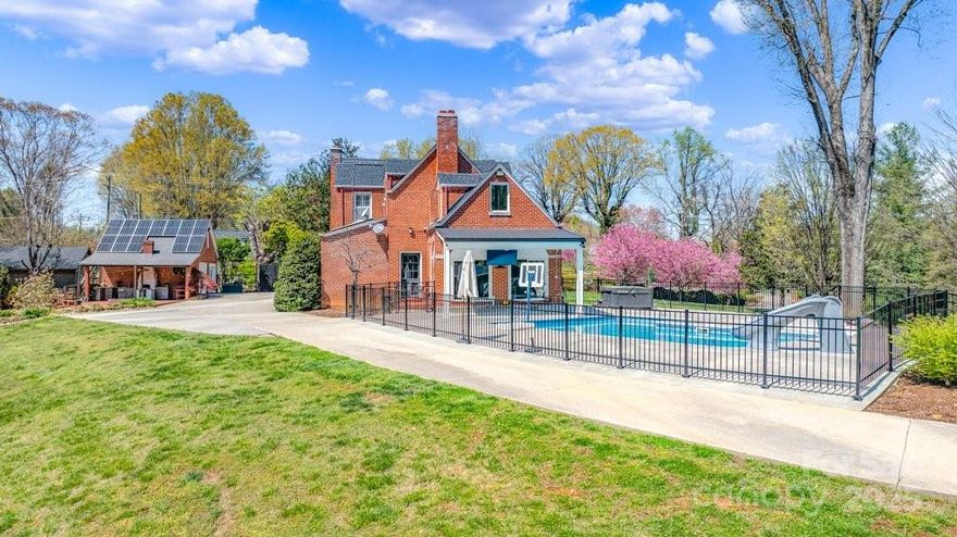 Nestled on a spacious lot 4.16 acres with luxurious, amenities, this charming Williamsburg home is an entertainer's paradise, complete with a fenced in-ground heated pool added in 2021, an outdoor kitchen and spacious patio area and a relaxing hot tub.  Step inside to discover a beautifully maintained interior featuring two cozy fireplaces, and a sunroom adding additional 187 ft of outside living area with direct access to the pool. Recent upgrades include a newer roof, newer appliances and solar panels installed in 2023, ensuring energy efficiency and peace of mind for years to come.  The exterior is equally impressive boasting a 20 x 26 metal garage with electrical installed in 2023. Main level garage w/ storage.  Additionally, two covered storage areas provide ample space for lawn equipment, a boat, or recreational gear.  This property is more than a home - it's a lifestyle.  SEE staged virtual tour and floor plans provided to showing agent in attachments. Survey in attachments.