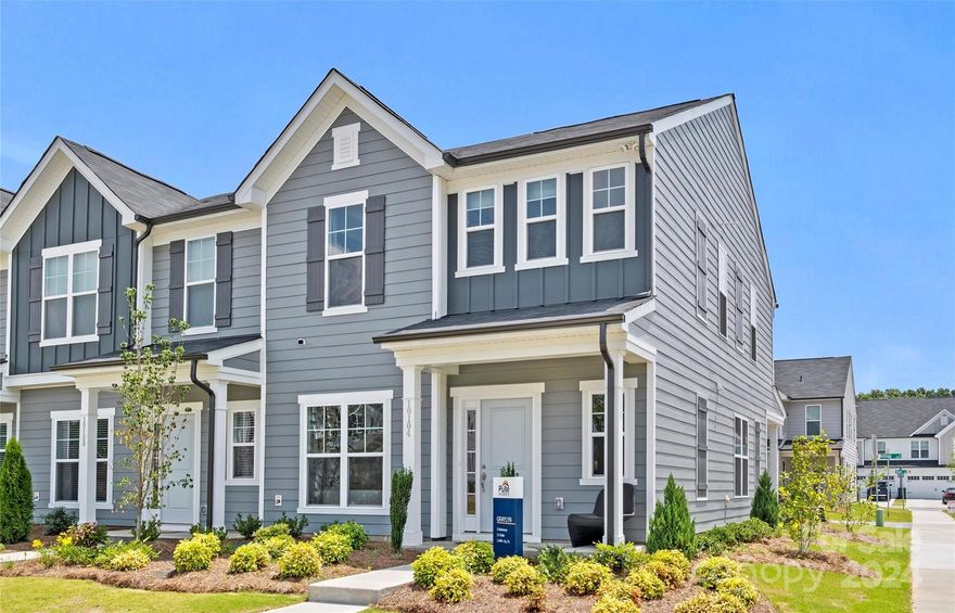 Beautiful End-unit Graylyn floorplan with Life Tested Design offering high quality finishes throughout. This home features stainless steel appliances, tile flooring in all full bathrooms and laundry, water proof enhanced vinyl plank flooring on the main level, stairs, and much more! Enjoy low maintenance living just minutes away from amazing shops, restaurants, and entertainment venues! Cabana and community pool planned for future amenity! Photos are representative only. Sales price reflects May flex cash incentives.
