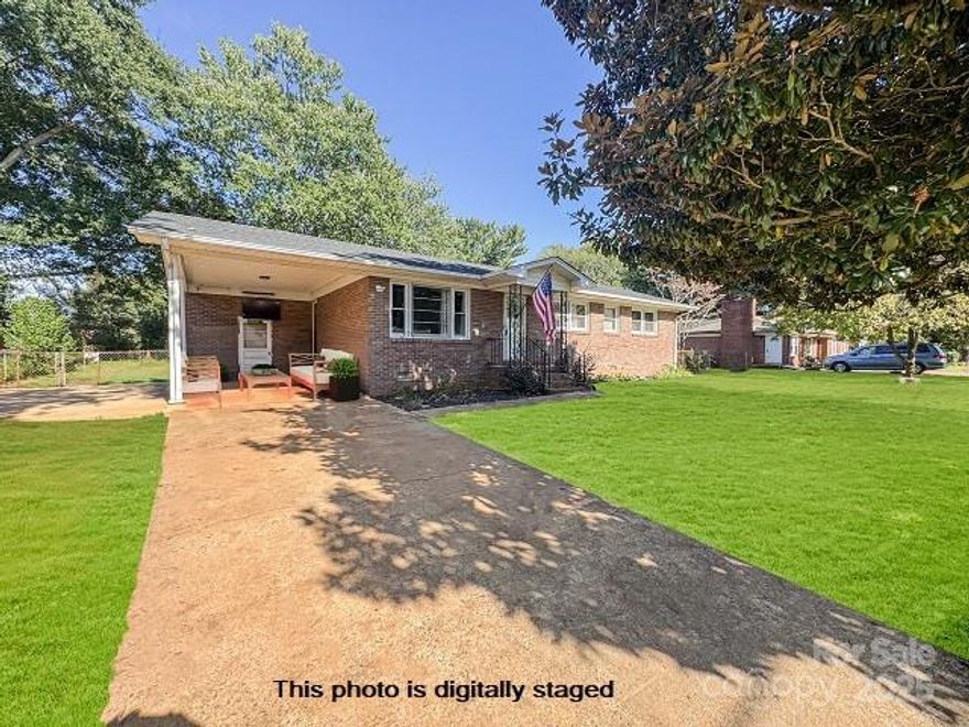 Welcome to 742 Norwood Ave! This charming brick ranch home in Rock Hill offers convenient  living with 3 bedrooms and 1.5 bathrooms. Enjoy relaxing on the front porch or entertaining guests in the spacious backyard. The home's layout provides comfortable living spaces with spacious kitchen  with dining area and bar. Conveniently located in Rock Hill with easy access to local amenities, shopping, and dining. Don't miss this opportunity to own in a desirable Rock Hill neighborhood!