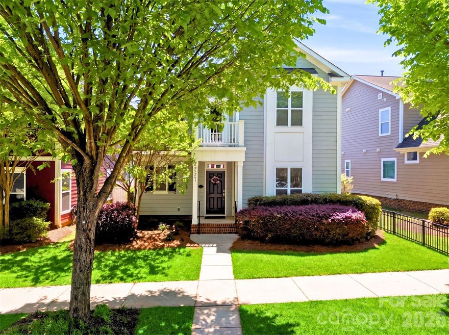 Experience the perfect blend of Southern charm and modern convenience at 22237 Market Street. Located in the highly sought-after Antiquity community, this home offers the iconic "Charleston feel" with the ultimate "plug-and-play" lifestyle.

Unbeatable Walkability & Location
Leave the car in the garage! This home is a pedestrian’s dream, situated just steps away from:
Dining & Retail: Walk to Harris Teeter, local restaurants, the neighborhood pub, and the shops of downtown Cornelius.
Culture: A short stroll to the Cain Center for the Arts and downtown Cornelius.
The Outdoors: Immediate access to the expansive greenway system. Take a scenic walk across the stunning "staple bridge" for direct access into Davidson.

Home Highlights
This meticulously maintained property stands out with high-end updates and a functional layout designed for easy living.
Rare Main-Level Living: Features a coveted primary suite on the main floor, providing long-term accessibility and privacy.
Designer Finishes: Enjoy a carpet-free interior for a clean, modern aesthetic. The kitchen has been refreshed with brand-new quartz countertops and expanded serving areas, complemented by updated timeless lighting.

Private Oasis: Relax in your own cute private courtyard, perfect for morning coffee or evening cocktails.
Space & Utility: 3 spacious bedrooms, 2.5 baths (including a refreshed timeless powder room), and a detached two-car garage.

The Antiquity Lifestyle
Living here means more than just a beautiful home; it’s about the community. Antiquity is famous for its vibrant atmosphere and top-tier amenities:
Community Pool: Perfect for those warm North Carolina summers.
Green Spaces: Multiple pocket parks, manicured sidewalks, and a dedicated dog park for your furry friends.
Low Maintenance: Designed for those who want to spend their weekends exploring the neighborhood rather than mowing the lawn.
This is the best location in Cornelius—move-in ready and waiting for you.