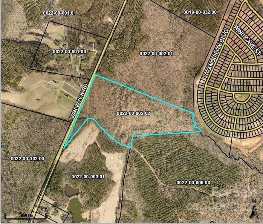 This 106 acres in on the eastern side of Van Wyck Rd across from the Ivy Place farm.
The Nisbet Family Property is a 5th generation family estate in Van Wyck, Lancaster County, South Carolina.  This offering of 5 parcels totaling approximately 776 acres includes rolling terrain, open pastures, natural trails throughout the woods, and over one mile of frontage along the Catawba River.
the sellers have reconfigured the parcels to create this 106 acres not yet shown in the tax records