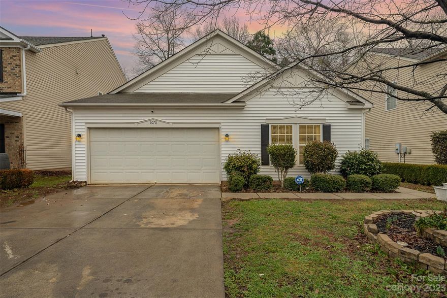 Welcome home to this ranch style home! Offering 3 bedrooms and 2 full baths. Enjoy a relaxing evening sitting in the spacious living room by the wood burning fireplace. This home also offers a fully fenced in backyard that backs into woods for a relaxing moment.Take advantage of what this community offers pool/playground/lake as well as the adorable Chatty Cathy's coffee shop! Sitting across from Anne Springs Close Greenway, easy access to Kingsley shopping, and close to the interstate this is the perfect location! Schedule your showing today!