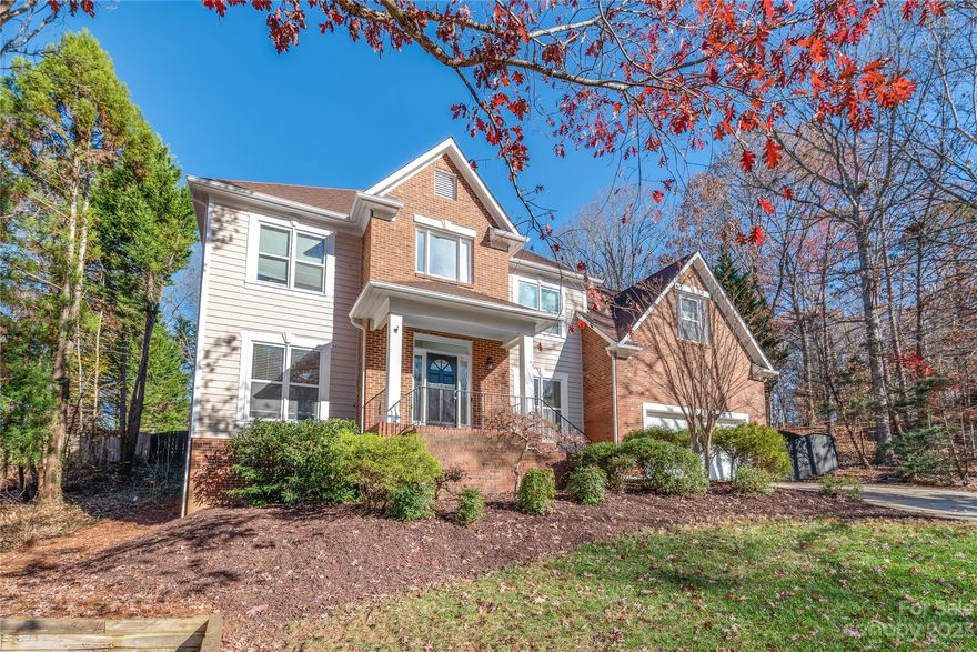 Come Home to 323 Sabot Lane, Matthews in the Greygate subdivision!!  Within walking distance to Elizabeth Ln Elementary and in the sought after Providence HS district, this home offers over 3000sq. ft of living space & the Primary on the Main!! Primary includes decorative trey ceiling feature, room for a king sized bed, custom walk-in closet & renovated bath with two vanities.  Large Dining, Den and Family room (all hardwood floors) all connected to the nearby kitchen.  Family room has a beautiful open two story ceiling w/wood burning fireplace!! Remaining 3-bedrooms (all new LVP flooring) & Full bath on 2nd level with an oversized Bonus room that connects to an office space. Two large closets at either end of bonus room offer awesome storage. Completely fenced in backyard w/both a spacious screened in porch and ample deck (freshly repainted). With built in stairs, access to the 20'x30' Concrete Sport Court and upper yard is a breeze!! Oversized 2-car garage w/insulated garage door.