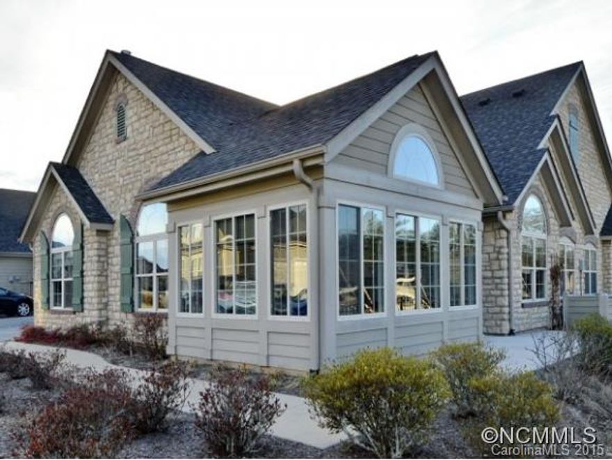 Come see this extremely well maintained townhome with many upgrades throughout including a gas log FP. You must see this townhome with solid surface flooring in most of the home except bedrooms. Walk into a beautiful, fairly private sunroom as well as a spacious office/den for your needed extra space. Offering a 2 car garage and patio and situated close to the pool and clubhouse but far enough away as well. Priced ready to sell.