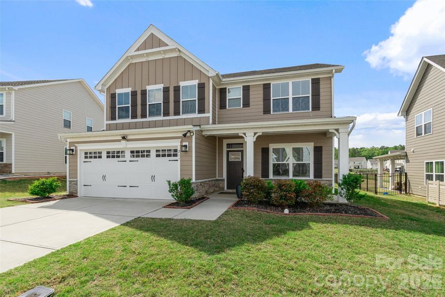 Welcome to a charming residence heart of the sought-after Springshire Creek community. Built in 2022, this stunning home perfectly balances contemporary design with the warmth of a true sanctuary. The main level is designed for effortless entertaining, featuring a bright open-concept layout and a chef?s kitchen complete with premium finishes and an expansive island. A main-level guest suite provides a private retreat for visitors and a quiet home office, while the upper level hosts the spacious primary suite, secondary bedrooms and a versatile loft.
Step outside to discover your own private oasis, featuring an enhanced screened-in porch that flows seamlessly into a fully fenced-in backyard, perfect for weekend BBQs or secure playtime for pets. Beyond your property line, the community lifestyle shines with access to a vibrant playground, a dedicated dog park, and scenic walking trails right at your doorstep. Located in a convenient Indian Trail location with access to great schools, this home offers the "newer than new" experience without the wait for construction.