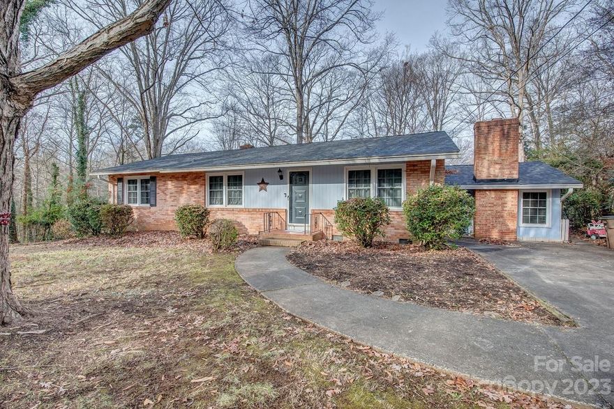 3BR, 1 1/2 Bath home on 1.75 acres (consisting of 2 parcels) in nice established neighborhood.  LR, Kitchen with Dining Area, Bonus Room w/ Fireplace, Large covered back porch.  New arch roof 2023, HVAC installed 2022, plenty of yard to enjoy.  Partially fenced, detached workshop.  Basement storage with workshop area.  Part of the basement has 2 storage rooms.  Other part was used by previous owner as a workshop.