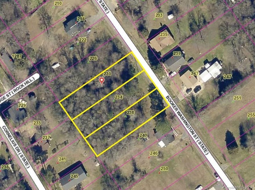 No plat is available lot size is estimated. 3 lots in a row for sale, $5300 each. Other 2 parcels are 5990103010, 5990103011