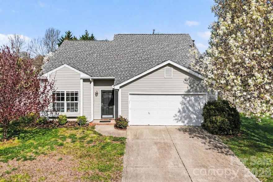 Beautifully maintained home in the sought-after Cornerstone community featuring a desirable primary suite on the main level. The spacious primary bath offers dual sinks, while the nicely appointed kitchen includes stainless steel appliances and space for a breakfast table. Enjoy an open-concept layout perfect for everyday living and entertaining, highlighted by custom built-in bookshelves in the living room. Upstairs, you’ll find a versatile loft and two additional bedrooms, along with an upstairs bath featuring beautifully updated flooring (2026) that adds a fresh, modern feel to the space. Other updates include new flooring in 2024, along with added landscaping and French drains in the backyard (2017) for improved drainage. The fenced backyard provides a great space to relax or entertain. Conveniently located near shopping, dining, and entertainment in Indian Trail. Don’t miss your chance to make this one yours!