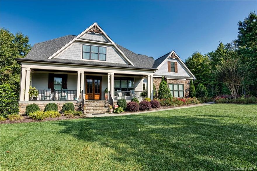 Large porch welcomes you into 4 BR stylish home w/high ceilings, custom lights, moldings, surr sound, SS dual ovens/gas range & stone tops in Kit/all Baths! Leased Slip in quiet, gated community w/lake access. HWs on main, incl Master w/custom shower & WIC. Foyer, DR & GR lead to Kitch w/lg island as center of open flrplan. Brkfast Rm opens to Keeping Rm w/flr to ceiling gas FP. 3 BRs, Bonus & 2 Baths Up + attic storage. Scrn Porch, Deck & Prof landscaped bkyd w/fence, firepit & full yard irrig.