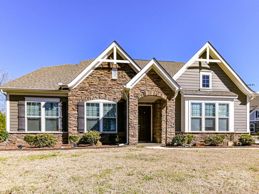 Better than new, built in 2020.  Owners brokenhearted to leave this wonderfully placed home on one acre in the Lake Wylie area.  Upon entry you will be greeted by an expansive foyer and dedicated office space then the open light- filled dining, living, kitchen and breakfast areas all with 10 ft. ceilings.  The white kitchen includes a 5-burner gas cooktop, wall oven and microwave.  The 9ft. island offers granite counters and additional bar seating.  The split bedroom plan includes two main level bedrooms with a full bath and a gorgeous primary off the living room. The second floor offers an additional huge bedroom with an abundance of storage, a fabulous 5th bed/bonus room, full bath and walk-in attic storage. Enjoy the private fenced backyard with huge paver patio, screened porch, several fruit and ornamental trees along with raised garden beds.