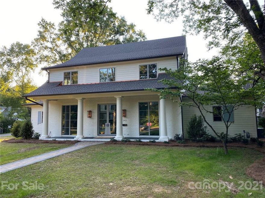 Stunning DuBose custom brick home, large flat yard with elegant front porch and oversized rear loggia.  Luxury owner's suite main level, owner's bath featuring marble, heated towel bars, soaking tub.  Gourmet kitchen with custom cabinets, high end appliances, wetbar, beverage center included.  Fireplace in both Great Room and Study, 11' ceilings, two half baths main level, drop zone for convenient living! Second floor features 4 additional bedrooms with ensuite baths, huge bonus room 12' ceiling, additional half bath, and second laundry room.  Detached, conditioned two car garage with custom doors entering and exiting- full thru capability! Could be a home office, future cabana or outdoor recreation room. Large level lot with endless possibilities- a rare find in highly desirable Cotswold area!  Tentative construction completion June 2021.