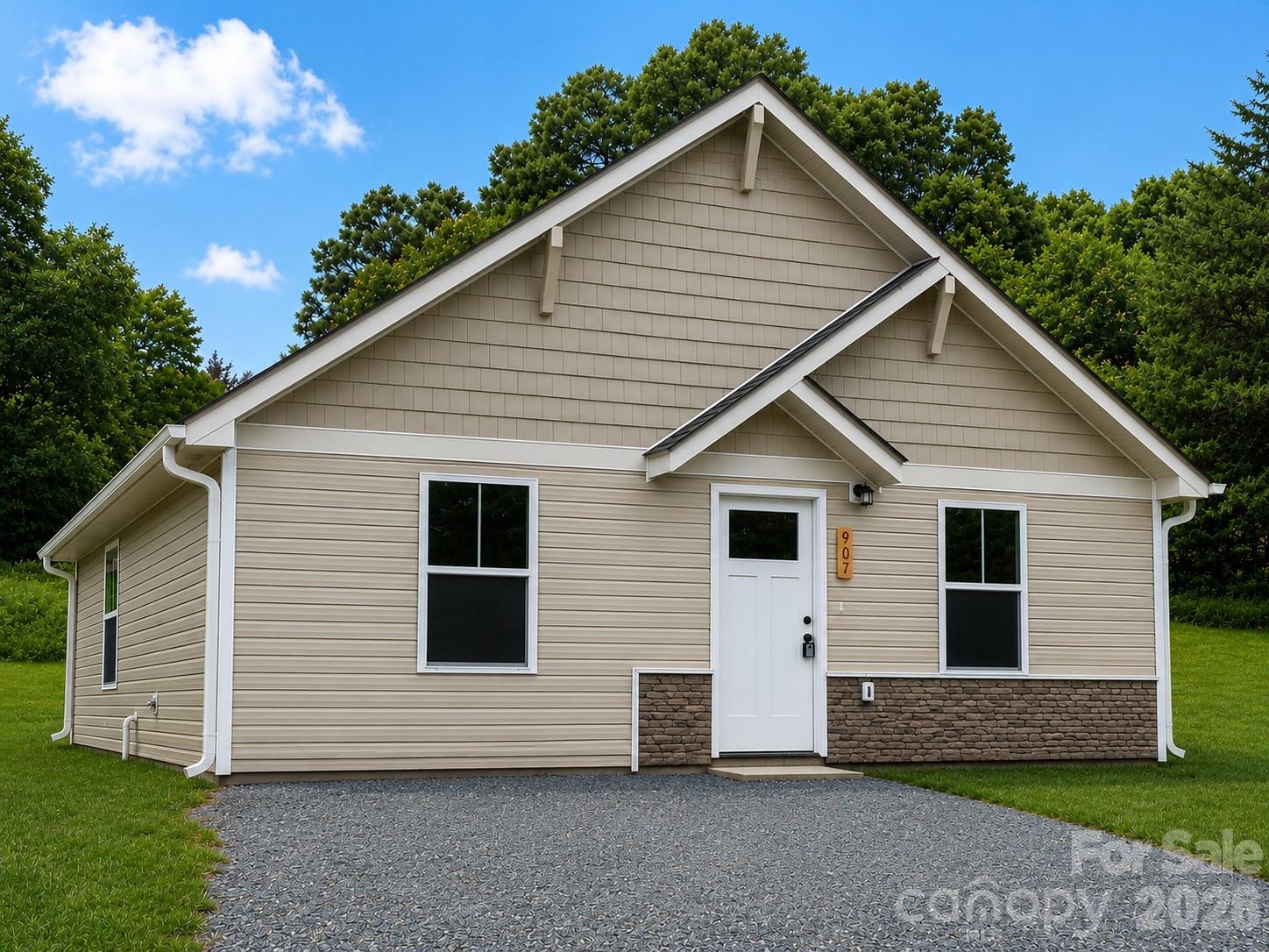 Affordable New Craftsman Bungalow - example landscaping