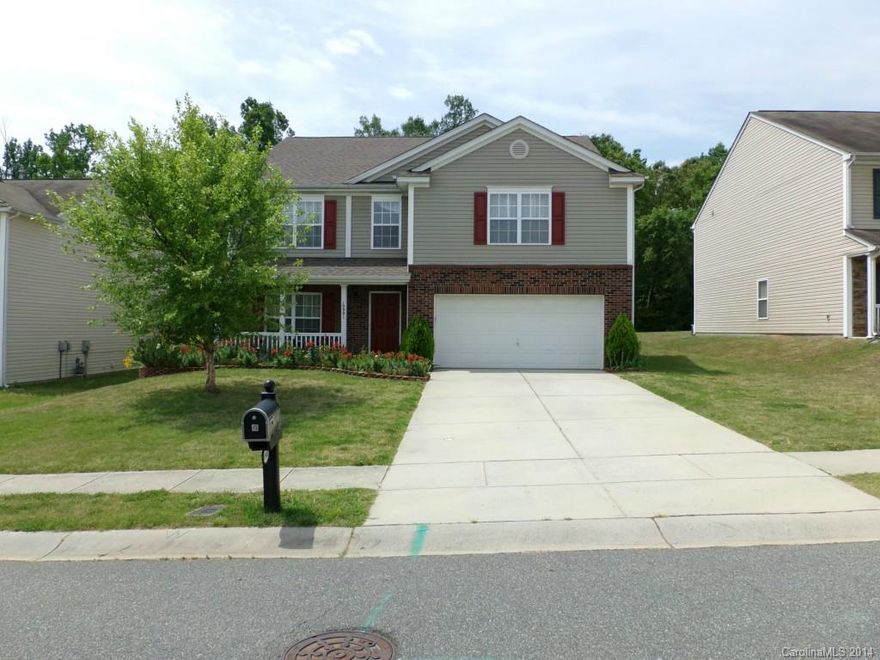 Over 3000 sqft for under $60 per sq ft.  Huge wide open layout, dual closets in Master with oversized bathroom and sitting room. Upgrades include tile and high end laminate wood floors.  Huge bonus and bedrooms, One owner, well maintained, fenced in private back yard,  Wooded lot in back of the home, 2 car garage in the desirable Cabarrus County and town of Huntersville.  Great Location easy access to Charlotte and Concord with close by shopping and highly ranked schools.  Community pool and playground a plus