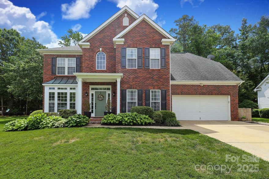 Perfectly situated on a quiet cul-de-sac street, this classic brick-front four-bedroom, 2.5-bath home offers timeless charm and modern comfort. Move-in ready and meticulously maintained, every detail reflects pride of ownership. Step inside to discover a spacious, light-filled interior with generously sized bedrooms, a functional layout, and tasteful finishes throughout. The kitchen and living areas are perfect for gatherings or cozy nights at home. Outside, enjoy your own private backyard oasis—featuring a beautiful gazebo, expansive patio space, and mature landscaping that provides peace and privacy year-round. This home offers a serene setting with convenient access to local schools, parks, and shopping. A rare find in today’s market—don’t miss the chance to make it yours!