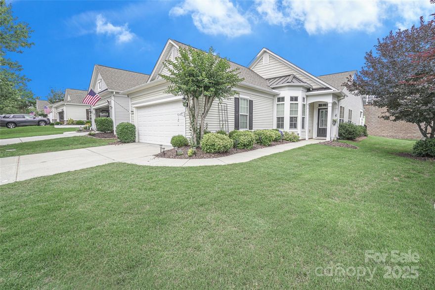 Welcome to your dream retreat in Sun City Carolina Lakes! This updated Gray Myst floor plan is filled with warmth, style, and thoughtful upgrades. Enjoy wood floors throughout the living area (tile in kitchen & baths), and a fully renovated kitchen with granite counters, updated cabinetry, gorgeous backsplash, and a generous in pantry. The third bedroom has been converted into a den with built-ins, granite countertops, and updated cabinets. The primary suite offers a stunning remodeled bath with dual sinks, a walk-in shower, and a generous closet. Step outside to your own private escape, a covered porch, extended concrete patio, and brand-new fence. Decorative glass front door, updated guest bath with shiplap, ceiling fans, and updated finishes add charm and comfort. All located in one of the Carolinas' most sought-after 55+ communities. Resort-style living, active amenities, and beautiful surroundings await. Schedule your private tour now! Don’t miss out on this stunning opportunity!