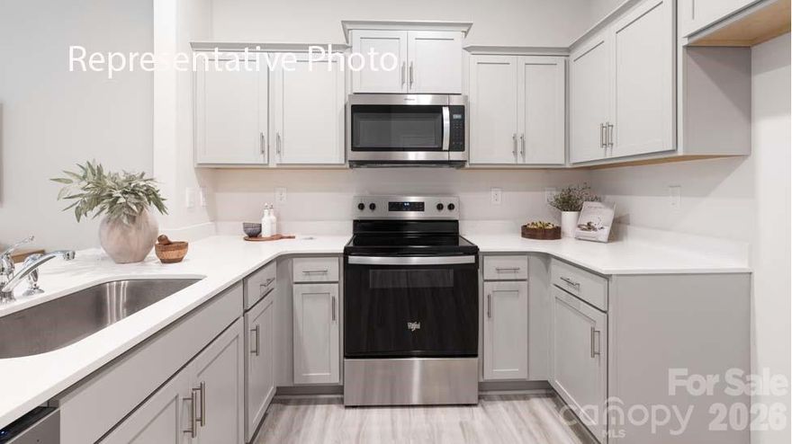 The Pearson is an open concept plan with living in mind. This home offers three bedrooms, two & a half bathrooms & a one-car garage. Upon entering the home, you’ll be greeted by an inviting foyer that leads directly into the heart of the home. This impressive space features a living room, dining room, & a well-appointed kitchen. The kitchen is equipped with a pantry, stainless steel appliances, & a pass through from the kitchen to dining room, making it perfect for both cooking and casual dining. The Newton features a luxurious primary suite, complete with a large walk-in closet and en suite bathroom with dual vanities. The additional two bedrooms provide comfort and privacy and share a full bathroom. Amenities include a community pool, cabana, and playground!