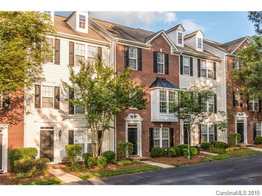 Amazing 3-level brick front home minutes to Ballantyne, Blakeney & Stonecrest. Beautifully appointed and move-in ready. Spacious kitchen with painted cabinets & tile backsplash. Large master with custom closet, great master bath! Large 2nd bedroom. Perfect open layout. Deck and attached garage. Call today!