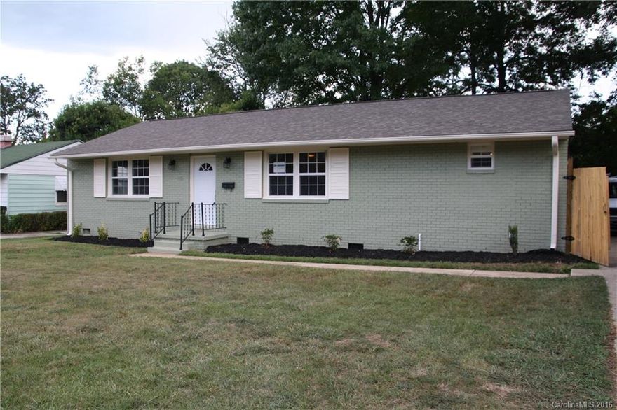 JUST LIKE NEW, COMPLETELY RENOVATED! Brick ranch with 4 bedrooms, 2 baths, great room, nice hardwoods, level lot, New Exterior/Interior Paint, SS appliances, new stove, refrigerator, dishwasher, built in Microwave, New Fixtures/new granite Counter Tops, new windows, new doors, new HVAC,  fenced backyard. Storage building. Convenient to interstates, downtown and airport..,