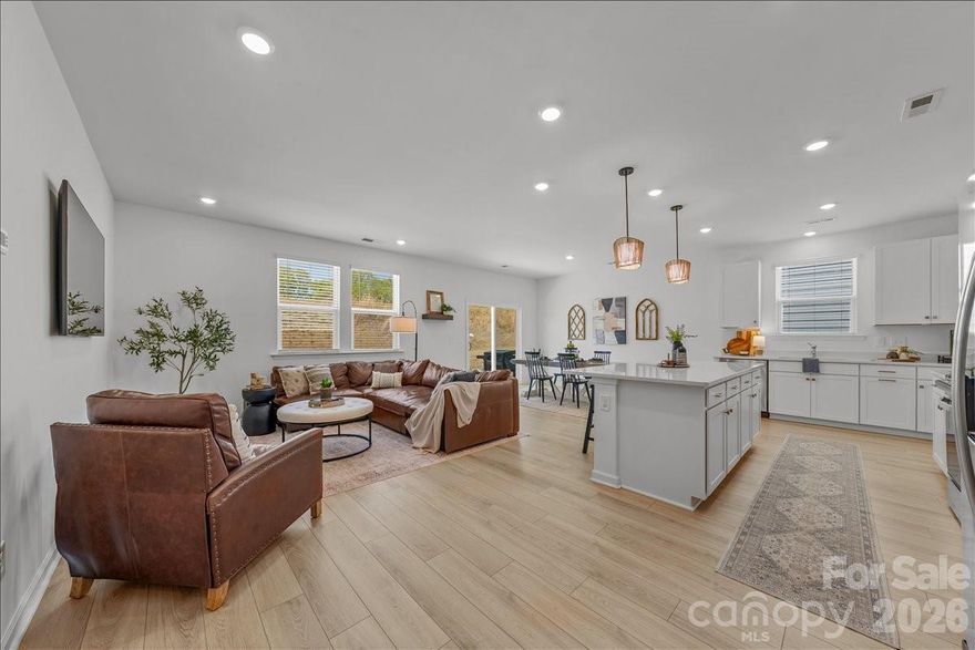 Just a few months old, this stunning home returns to the market due to an unexpected relocation —giving your buyers the chance to scoop up a property that’s truly better than new! Designed for effortless one-level, open-concept living, this home is drenched in natural light, creating a warm and inviting atmosphere.

The heart of the home, a fresh and bright gourmet kitchen, featuring a massive quartz island, sleek stainless steel appliances, gas range, ample cabinets w gold hardware and a walk-in pantry. Flowing seamlessly into the great room and dining area this space is perfect for every day living & entertaining. 

Private primary suite awaits, offering a spa-like ensuite bathroom and a dreamy walk-in closet. Some special features: Energy Star Certified, Luxury LVP throughout in a show stopper white oak color, 9'ft ceilings, and the lot does not back up to any other homes- ideal for privacy. Outdoors- escape to your private patio. Enjoy walking trails & sidewalk neighborhood. Fantastic location - Close to 485 & 74, dining & shopping. Don't miss this beauty!