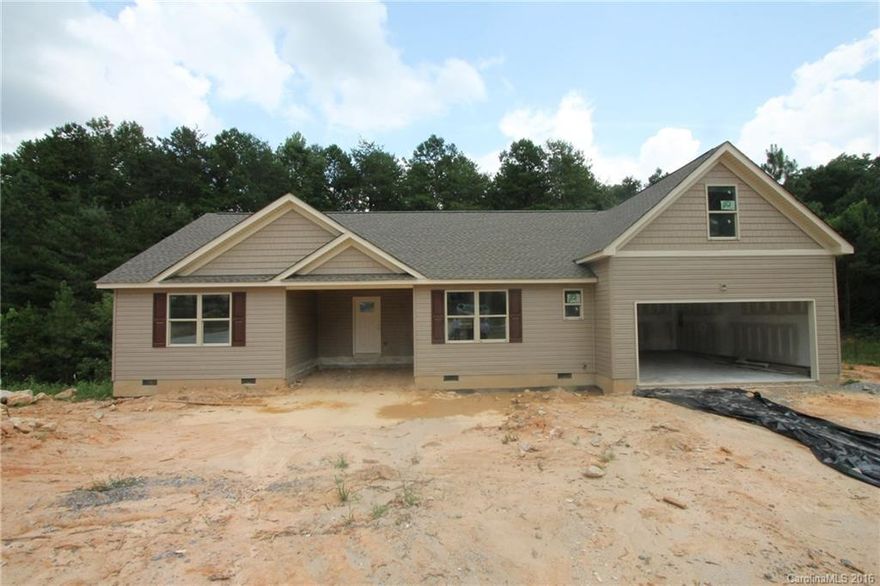 Split bedroom ranch plan.  Bonus upstairs could be finished off for future use or storage.
Small neighborhood with no HOA dues to pay. Great deck overlook trees on large lot.
 Home will be complete end of September or a little sooner.