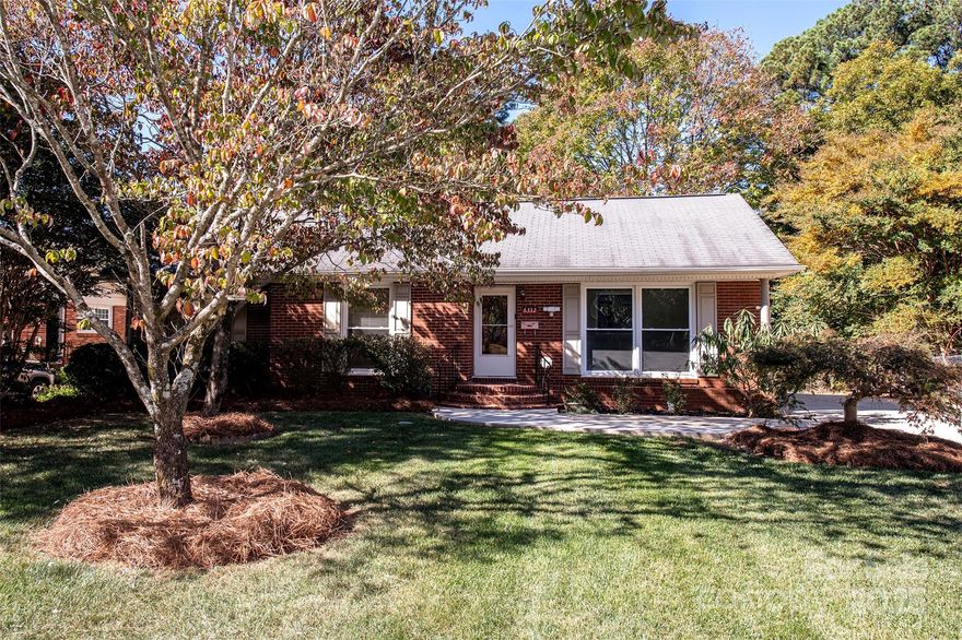 Welcome to this charming 3-bedroom, 2-bath ranch in Charlotte’s sought-after Starmount neighborhood. With over 1,800 square feet of living space, this home blends classic charm with unique updates. Step inside to a spacious den with a gas log fireplace, perfect for cozy evenings or entertaining friends. The large dining room offers plenty of space for gatherings, while the updated kitchen features a gas range, granite counters, and plenty of cabinet storage. The primary suite is a true retreat — complete with two walk-in closets, a garden tub, and a walk-in shower. Two additional bedrooms provide flexibility for family, guests, or a home office. Outside, an expansive deck overlooks the private backyard — ideal for grilling, relaxing, or hosting weekend get-togethers. Located minutes from SouthPark, light rail access, shopping, and dining, this home offers the perfect balance of comfort, convenience, and character in one of Charlotte’s most desirable neighborhoods. Please note this home is part of an estate. Please make all offers out to Robert H. Schweikert by Thomas Grice Jr. Executor. Seller wishes to sell property AS-IS.