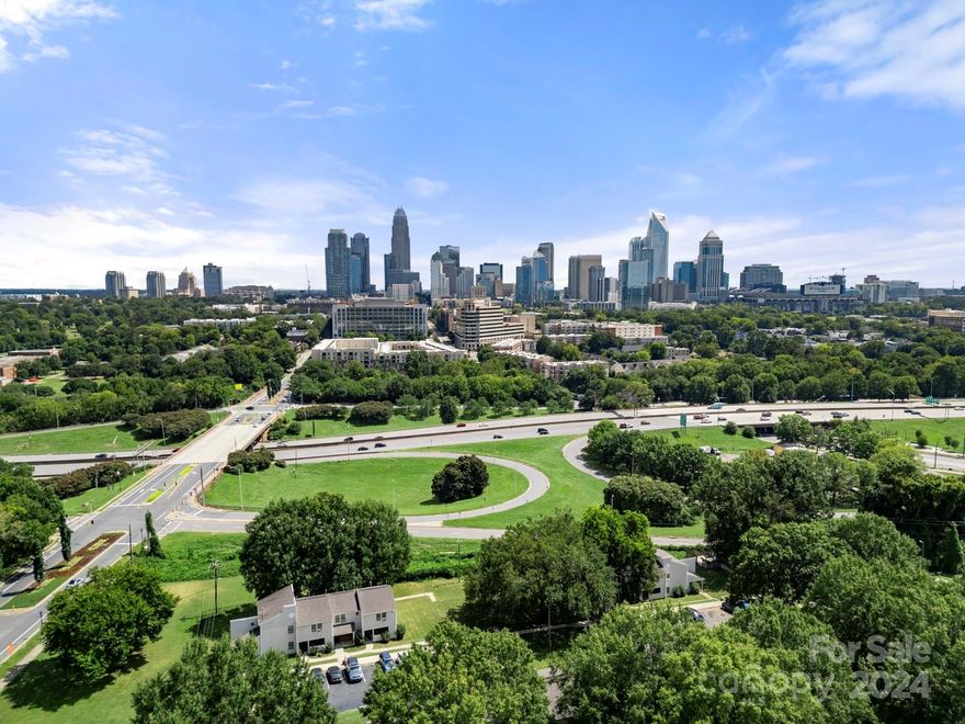 Prime location in West End/Biddleville neighborhood. Short walk to center city, the gold line street car is less than a 5 min walk & Rosa Park Farmers Market is directly behind the property. I-77, I-85, CLT airport are short drives. New grocery store concept CS @ Trade & 5th St. Seasonal views of the Charlotte skyline are spectacular New construction is booming around the neighborhood with like required residential structures. Property offers prime city living all that downtown has to offer just a stones throw away. Single Family property under 350K 1/2 mile from downtown is rare. With the 6/2023 zoning change to "Neighborhood Center (NC)", multifamily 5 or more is required if only residential units are developed. Residential & commercial is also possible under NC. House on property CANNOT be torn down and rebuilt a SFR. The existing house is "grandfathered" in and additions or updates can be done but are limited. Great property in great location.