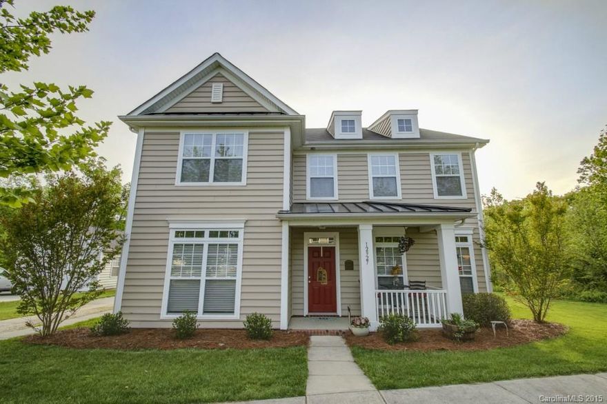 Arguably the best lot in the neighborhood!  Back corner so the fenced back yard is totally private!  Sidewalk community with beautiful common areas including a pond. This open concept home is wonderful for entertaining as the kitchen easily flows in to the eating areas, 2-story great room and awesome back yard!  All bedrooms are upstairs, including a large master bedroom with en suite bathroom!