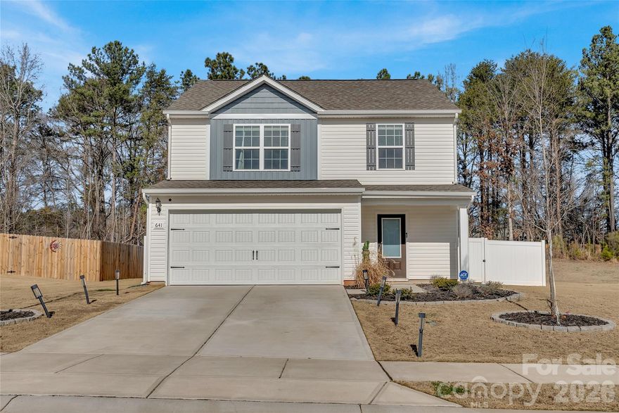 Built in 2023, this beautifully maintained home features an open floor plan with updated first-floor flooring and whole-home water filtration. The kitchen offers a large island, backsplash, granite counters, and Whirlpool stainless steel appliances. Upstairs, the primary suite has a vaulted ceiling, private bath, and walk-in closet; the 4th bedroom includes a Murphy bed. Enjoy an extended patio, PVC fence,  play area, gazebo, 2-car garage with mobile opener, and access to the neighborhood park and dog park. Thoughtful upgrades complement this newer home—come check it out before it’s gone!