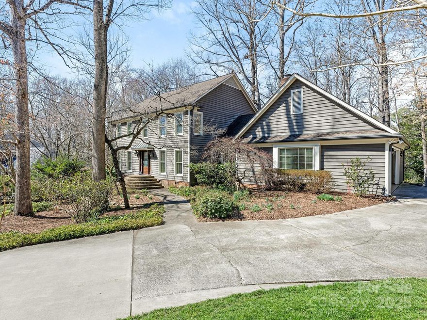 Amazing OPPORTUNITY to be in FOXCROFT on a half acre lot! This well-maintained traditional 2-story home with attached garage is ready for your vision.  Renovate and improve the interior floorplan or working off the half acre gently sloping lot build the home of your dreams.  Home backs to 5 miles of walking trails and situated between two Swim & Racquet Clubs (m-ships required). Great SouthPark location with excellent Public/Private schools.