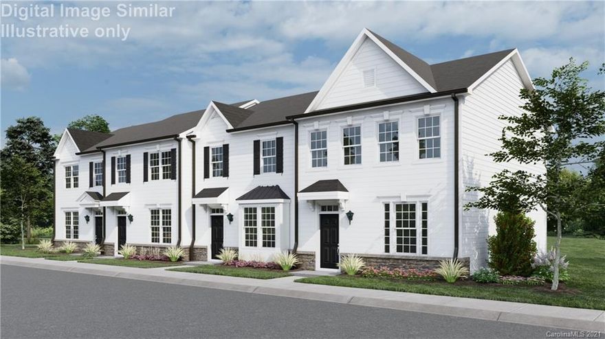 Stunning new construction townhome with detached two car garage! Minutes from downtown Belmont and Cramerton while still close to I-85 and Charlotte. Main floor has large great room leading to a wonderful, open kitchen that features a huge island and stainless steel appliances. Upstairs owner's suite has large walk-in closet, his/her vanity, and a big walk-in tiled shower! Other features include 9' ceilings on both floors, smart home features, private fenced in back yard, and a tankless water heater. Refrigerator, washer and dryer are even included! You don’t even have to worry about lawn care or exterior maintenance as that is included as well. Great incentives to purchase so hurry in! To be built.
