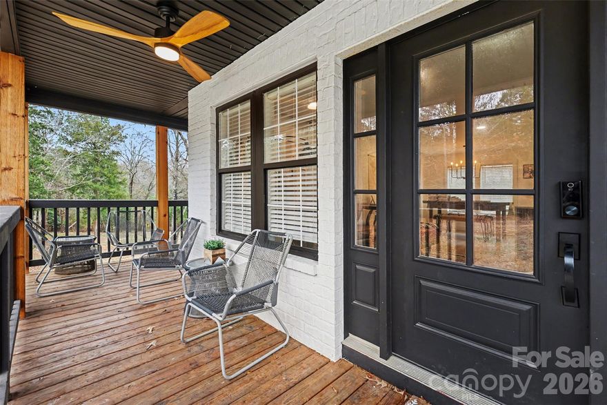 Welcome to this beautifully updated full-brick home set on a private one-acre lot in Lancaster. Recent improvements  include a new roof in 2024, fresh neutral paint, updated lighting and fixtures, and window treatments in every room. The spacious kitchen features quartz countertops, stainless steel appliances, modern shaker cabinets with sleek hardware, tile backsplash, and a farmhouse sink. An upstairs office offers flexibility and can easily be converted into a third bedroom. Downstairs features a stylish modern powder room while the primary bath upstairs showcases sleek built-ins and a frameless walk-in shower. Enjoy outdoor living on the gorgeous wraparound front porch, plus the added convenience of a storage shed. Conveniently located near Indian Land and Waxhaw dining and retail, this home offers the perfect blend of privacy and accessibility. Schedule your showing today!