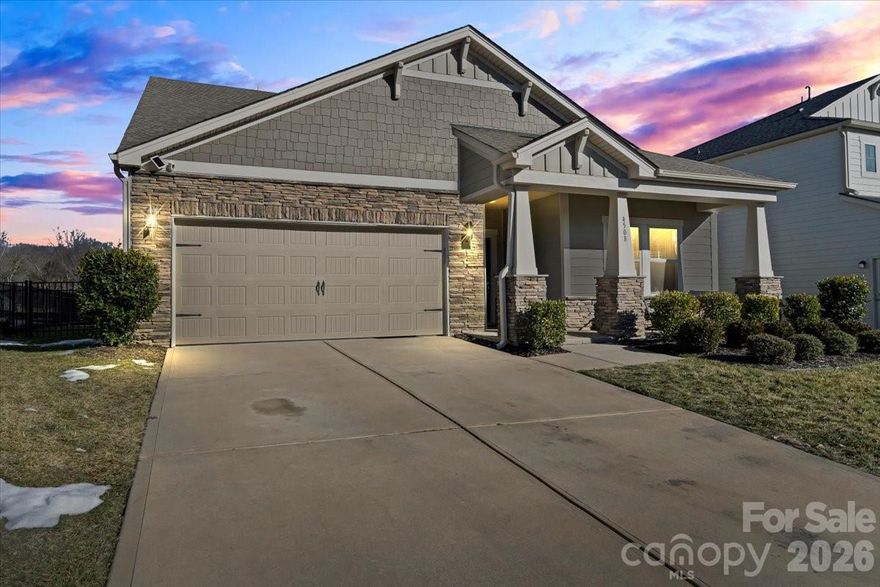 Welcome to 4508 Woodgreen Avenue in Kannapolis! This beautifully maintained 3-bedroom, 2.5-bath home offers an open and inviting floor plan designed for modern living. The bright kitchen features granite countertops, a large center island with seating, stainless steel appliances, white cabinetry, and a spacious pantry, all overlooking the dining area and comfortable living room—perfect for entertaining.

The main level includes a generous primary suite with tray ceiling and a spacious en-suite bath featuring dual vanities and a large walk-in shower. Upstairs you’ll find additional bedrooms along with a versatile loft space ideal for a home office, playroom, or media area.

Step outside to enjoy the screened-in porch and patio overlooking the backyard with peaceful pond views—perfect for relaxing or hosting guests. The home is conveniently located near a cul-de-sac and a nearby greenway entrance, offering easy access for walking, running, or biking. A two-car garage and attractive curb appeal complete this move-in-ready home with convenient access to shopping, dining, and major highways.