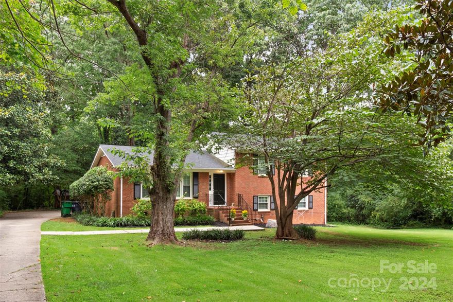 Lovely split level home nestled in a serene, mature neighborhood in the heart of East Charlotte. Spacious layout includes a formal dining room and a living room on the main level providing plenty of entertaining and dining spaces. Three large bedrooms and two full baths on the upper level. The lower level boasts a cozy den with fireplace and an additional bedroom and full bath. Oversized and flat backyard with a fire-pit! No HOA. Newer roof and HVAC installed in the home make this a great option. Located close to NoDa and Plaza Midwood with a short commute to Uptown Charlotte. Tenants in place. Do not disrupt. No showings until the property is under contract.