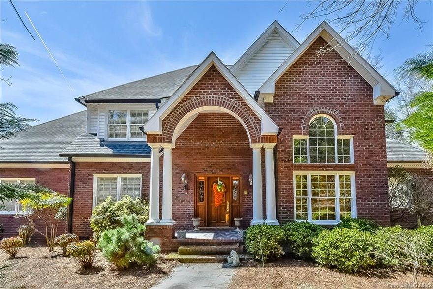 Gleaming marble and hardwood flooring,2-sty foyer & living rooms, sweeping staircase, custom built-ins & mouldings, this house has it all!  Gourmet kitchen features tile floor, island, dbl ovens, back splash, & granite counters with bar area for casual seating. Stack stone gas log fireplace in s-sty great room overlooking deck and private backyard. Spacious master suite with tray ceiling, fan, and glamorous master bath. Deck allows you to enjoy private back yard. Convenient to lovely Union St!