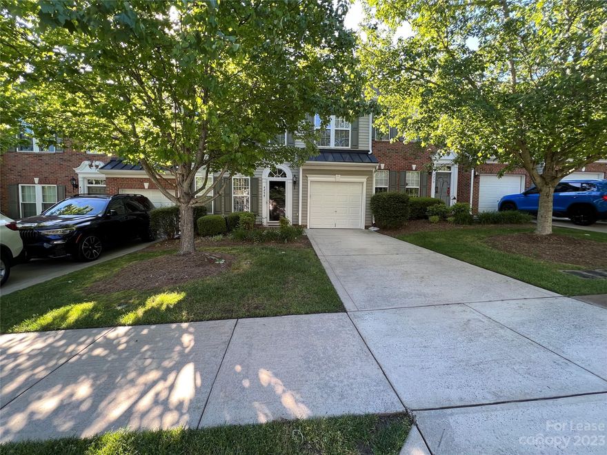 Fantastic location in Glen Laurel, minutes from Ballantyne, Hwy 521, and I 485.  You will love this partially furnished 3 BR, 2.5 bath townhome offering just under 2000 s.f. of living space. Very well-maintained with Wood floors throughout Main. Spacious Primary bedroom with tray ceiling, dual closets, Tub, and separate shower.  Good size secondary bedrooms with ample closet space. Gas fireplace, windows and lots of natural light, formal dining room, kitchen with all Stainless Steel appliances, and a half bath. Private Fenced-in yard with extended patio for relaxing and grilling. Refrigerator, Washer & Dryer included.  The neighborhood has a community clubhouse and pool, included with rental. Small pets only with owners approval.