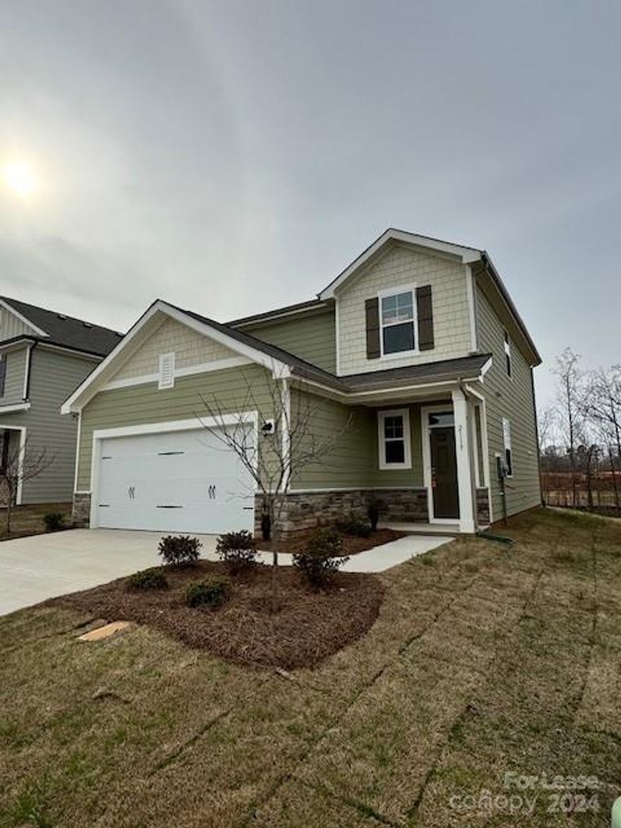 Introducing your ideal living space! Step into this captivating two-story abode offering 1563 square feet of heated comfort, featuring three bedrooms and two and a half baths. Embrace the seamless flow of the open floor plan, ideal for hosting gatherings or unwinding with loved ones. The kitchen boasts exquisite granite countertops and a spacious island, perfect for culinary adventures and casual dining alike. Cozy up during chilly evenings by the inviting electric fireplace, relishing in the reassurance of superior craftsmanship. Abundant storage awaits in the 36-inch-tall cabinets, catering to all your kitchen essentials. Don't let this exceptional opportunity slip away - make this splendid residence yours and revel in a lifetime of cherished memories!