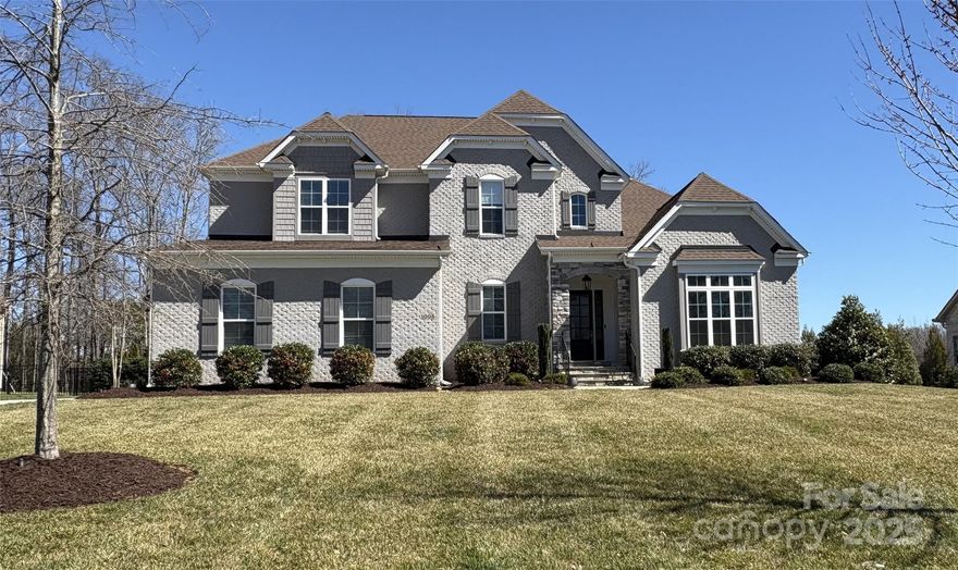 Stunning 5-Bedroom Home in Sought-After Oldenburg

Situated on a quiet cul-de-sac, this 5-bed, 4.5 bath home offers timeless elegance on .49 acres. Painted brick exterior, 4-car garage, and high-end finishes make it a rare find.

Main Level Luxury
Grand two-story foyer leads to a spacious primary suite with a spa-like bath, soaking tub, walk-in shower, and dual closets. First floor guest suite includes private bath. Chef’s kitchen features quartz countertops, stacked cabinets, farmhouse sink, GE Monogram 36” gas cooktop, butler’s pantry, and walk-in pantry. Great room boasts a gas fireplace with custom built-ins. Hardwood floors throughout.

Second Level Comfort
Three oversized bedrooms with walk-in closets, two full baths, bonus room and large unfinished storage.

Outdoor Oasis
Covered deck, patio, outdoor kitchen, firepit, and fenced yard, mature trees and LED uplighting

Amenities
Outdoor pool, clubhouse, and future sports court. Zoned for top-rated Marvin schools