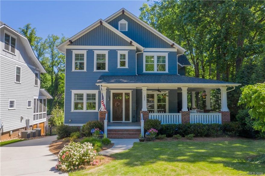 Craftman style home nestled on deep lot in Cotswold! Inviting wrap around front covered porch, great rear screened in porch, rear fenced back yard, plus large 2 car detached garage. Tankless water heater, plus an amazing whole house generator w/40 seconds after power off automatically back on line! Crown molding down, hardwood floors down, on stairs & upper landing. This Saussy Burbank built home is 4BR + Office/Bonus or 5 BR & 4 full baths! Bedroom/office on main level. Kitchen is a chef's delight w/2 ovens, 5 eye gas range, tile back splash, center island & large pantry. Great room has coffered ceiling, built ins on both sides of the fireplace w/gas log, ceiling fan, french doors leading to wonderful screened in porch & is open to breakfast room & kitchen. Large master suite is upstairs w/private bathroom w/dual vanities, separate shower & deep tub, private water closet & huge walk in closet. 3 more large bedrooms & 2 additional baths, plus laundry room w/washer/dryer to remain.