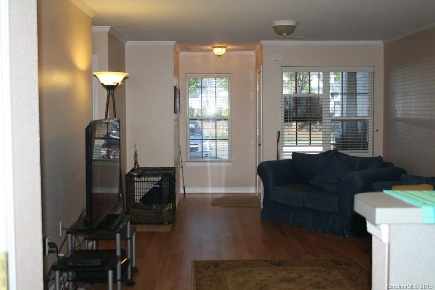 Well Cared For Townhouse! Great Location-Close to Shopping, I-77, & 1 mile from Ebenezer Park. 
 Open Floor Plan has New Laminate Hardwoods,Crown Molding,Fresh Paint,Storm Door, New Roof in 2012, Blinds, All Appliances (LG Washer & Dryer, Refrig, Microwave & Stove will Stay with Home.)Great Master Suite/Bonus Upstairs.Private Back Yard with Property Line to Woods.(Perfect for Entertaining & Dog)
Extended Patio & Outdoor Fire Pit. Gas HookUp For Top of the Line Outdoor Grill.Verify Sq.Footage.