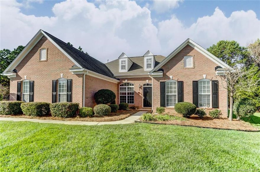 Highly desirable ranch plan loaded with curb appeal! Immaculate front landscaping, treed backyard, private cul-de-sac lot. Open floor plan includes spacious Dining w/moldings & gleaming hardwoods continue into Great Rm w/gas fireplace, tons of natural light that flows to Kitchen -perfect for entertaining! Eat-in breakfast area, Kitchen w/lots of storage, Corian counters, refrig stays. Sunroom is ideal spot to relax! Large Master w/trey ceiling & Bath w/jetted tub + shower. Rear patio to enjoy!