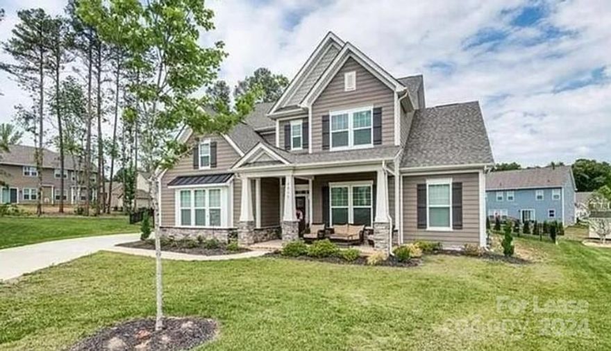 Fabulous 5-bedroom home located in The Enclaves at Crismark.  This home is at the end of a cul-de-sac and features a Master Suite on the main floor.  Engineered hardwood floor on the first level.  Upgrade kitchen cabinets with under-cabinet lights and a large kitchen island.  The primary bath has dual vanities and a large shower with dual heads.   Upstairs there are 3 bedrooms plus a bonus/bed and 2 full baths.  Screened-in porch overlooks the fenced backyard.