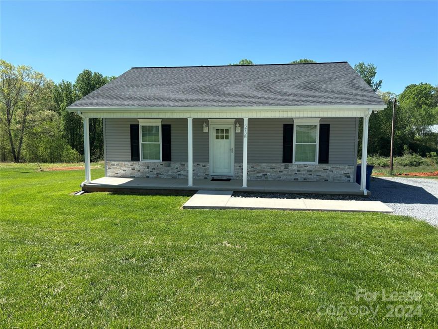 Check out this beautiful newly built home! Situated amongst the Mountain in the Heart of Salem. This is the definition of a happy home. As you enter notice all the natural light, and the open concept floor plan, perfect to place your furniture in the best way for you. The kitchen has lots of cabinet space, and a separate laundry room that is very spacious. There are two full bedrooms, and two full bathrooms. Don't miss the covered front porch, along with a very private back deck. Lawn care and trash pickup is included in the rent! This home will permit one well trained dog with specified size requirements with a $300 nonrefundable pet fee . There is a $30 application fee to run a credit score (with a minimum of 620) and background check. The lease term is a minimum of 6 months. Don't miss your opportunity to call this house home!