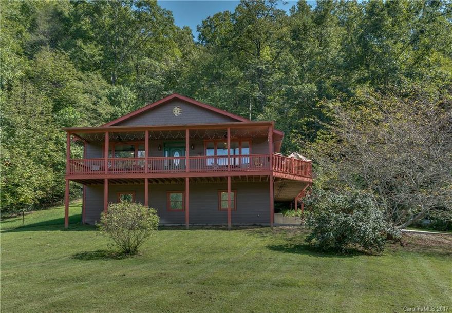 This lovely home was completed by current owner in 2013. Home features 2BR/2BA plus office.  Open floor plan with large great room, beautiful kitchen with Stainless appliances (gas stove) and breakfast bar. Peaceful valley setting with year round mountain views and 180 ft of frontage on Little Creek .  Wrap around deck for enjoying the changing seasons and partially  fenced yard for your furry friends. A MUST SEE!