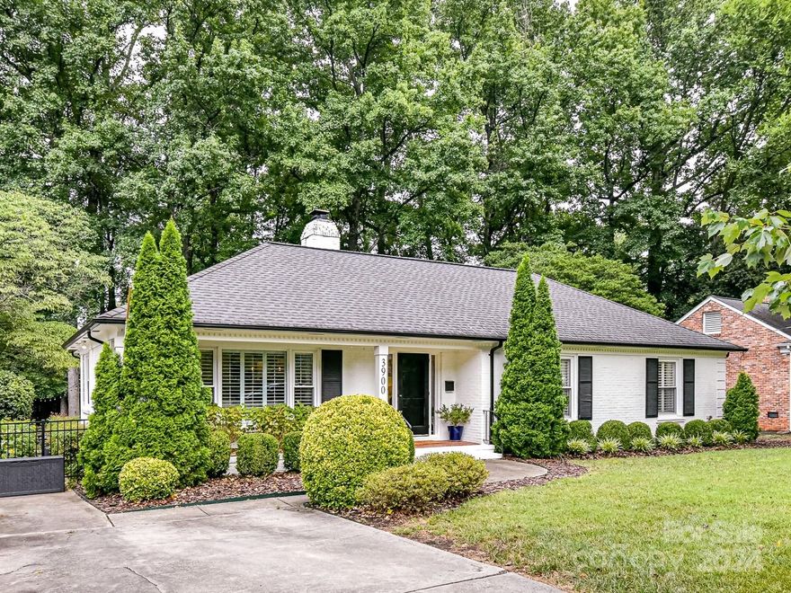 Discover your dream home in Beverly Woods with this stylish open floor plan designed for modern living. The kitchen is a culinary haven, equipped with a gas stove, dishwasher, stainless steel refrigerator, microwave, spacious countertops, and an under-counter beverage fridge, all accented with granite countertops. Hardwood floors extend throughout the home, leading to a spacious primary suite with dual closets, one being a spacious walk-in closet. The primary bath features quartz countertops and luxury tiled shower. Elevated details throughout including plantation shutters, designer light fixtures, and neutral paint. Enjoy added living space on the enclosed screened porch featuring tiled fireplace, and an adjoining paver patio which overlooks large backyard - perfect for entertaining! Schedule a visit today and see for yourself why this exceptional property in the heart of Southpark is the perfect place to call home!