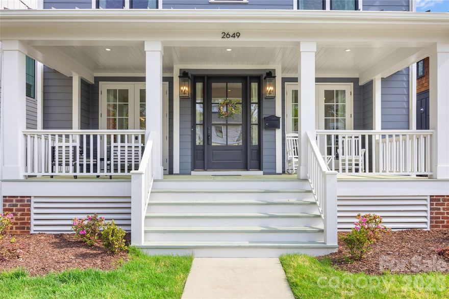 Stunning Craftsman in a great Chantilly location connected by a neighborhood path to the Chantilly Ecological Sanctuary which features 1.6 miles of walking trails and ponds plus all of the included amenities of Chantilly on The Green, which also include walking trails, green spaces, extensive landscaping, a fire pit, dog park, benches, and a gazebo with a grilling station. Inside, tradition meets modern convenience with an open floor plan with fantastic flow through the main living areas, site-finished hardwood floors, and soaring ceilings accented by rough-sawn box-beam rafters. The kitchen boasts a large island and ample counter space, accented by KitchenAid appliances and endless cabinetry storage. The first floor also features a full office and first-floor bedroom with an ensuite bathroom, along with a covered front porch and covered back patio, creating flexible living spaces for many buyers. Upstairs, the light-filled primary suite features dual walk-in closets and the perfect retreat of a bathroom with a soaking tub and dual vanities. On the upper level, you have two bedrooms with en-suite bathrooms and a huge laundry room. With a detached two-car garage and all-new exterior paint, this lightly lived-in, move-in-ready home creates a fantastic location within the neighborhood, plus the convenience of the growing Midwood and Elizabeth neighborhoods minutes away!