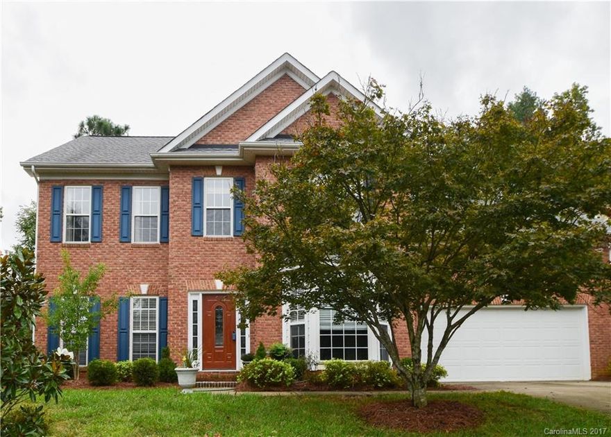 Great location, Great school, Great home with private back yard. The main level has hardwoods in the kitchen with its breakfast bar and center island opening to the family room, you will also find granite counters & SS appliances and lots of light thanks to all the windows. Upstairs there are 4 good size bedrooms and the master has a trey ceiling. The bonus room is large enough to make anyone happy too!