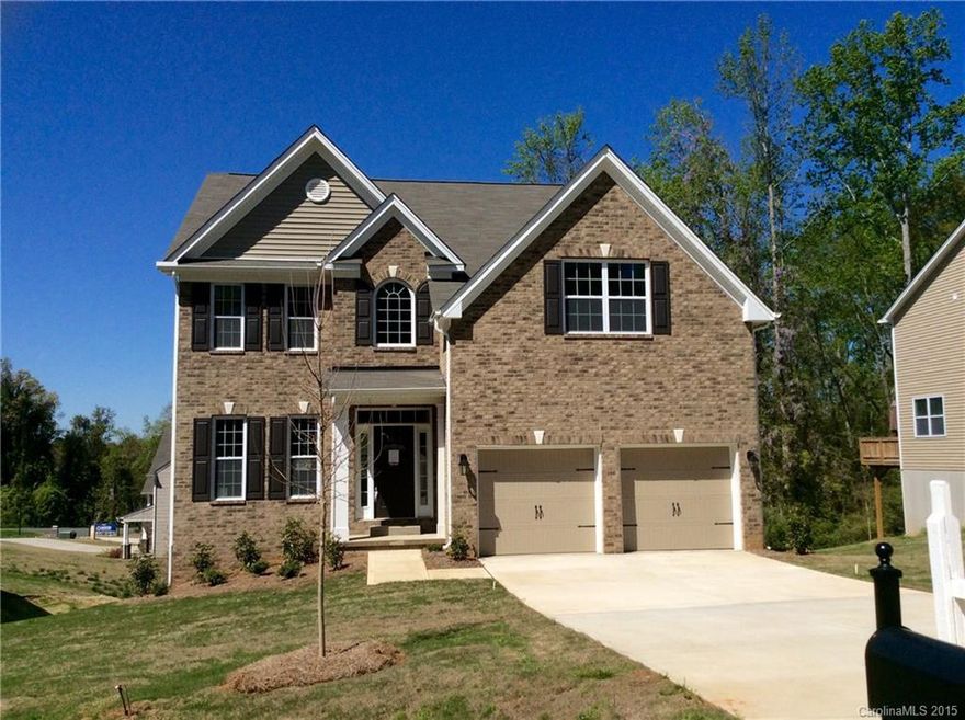 Brand new superbly appointed basement home on beautifully tree-lined lot in Lake Wylie!  Top selling premier series home with custom features throughout.  Iron picket staircase, Stainless steel appliance package with gas range, Ceramic tile flooring in all baths and laundry,  Hardwood flooring in Hall, FR, DR, Kit/Bkft & Foyer, Granite counters kitchens and baths, Bumped out bonus room and garage, Large elevated deck in back, crown molding and trim package galore!...Absolute must see!