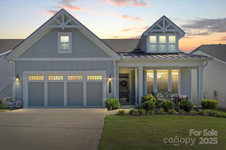 Located in the highly desirable Cresswind 55+ community, this 2-bedroom, 2-bath home offers a spacious and functional open-concept design. The interior features custom blinds, soft-close cabinetry, and quartz countertops in the kitchen. A sunroom addition provides extra living space filled with natural light. Both bedrooms and bathrooms are generously sized, offering comfort and convenience. Residents of Cresswind enjoy access to a variety of resort-style amenities, including fitness, recreational, and social activities tailored to active adult living.